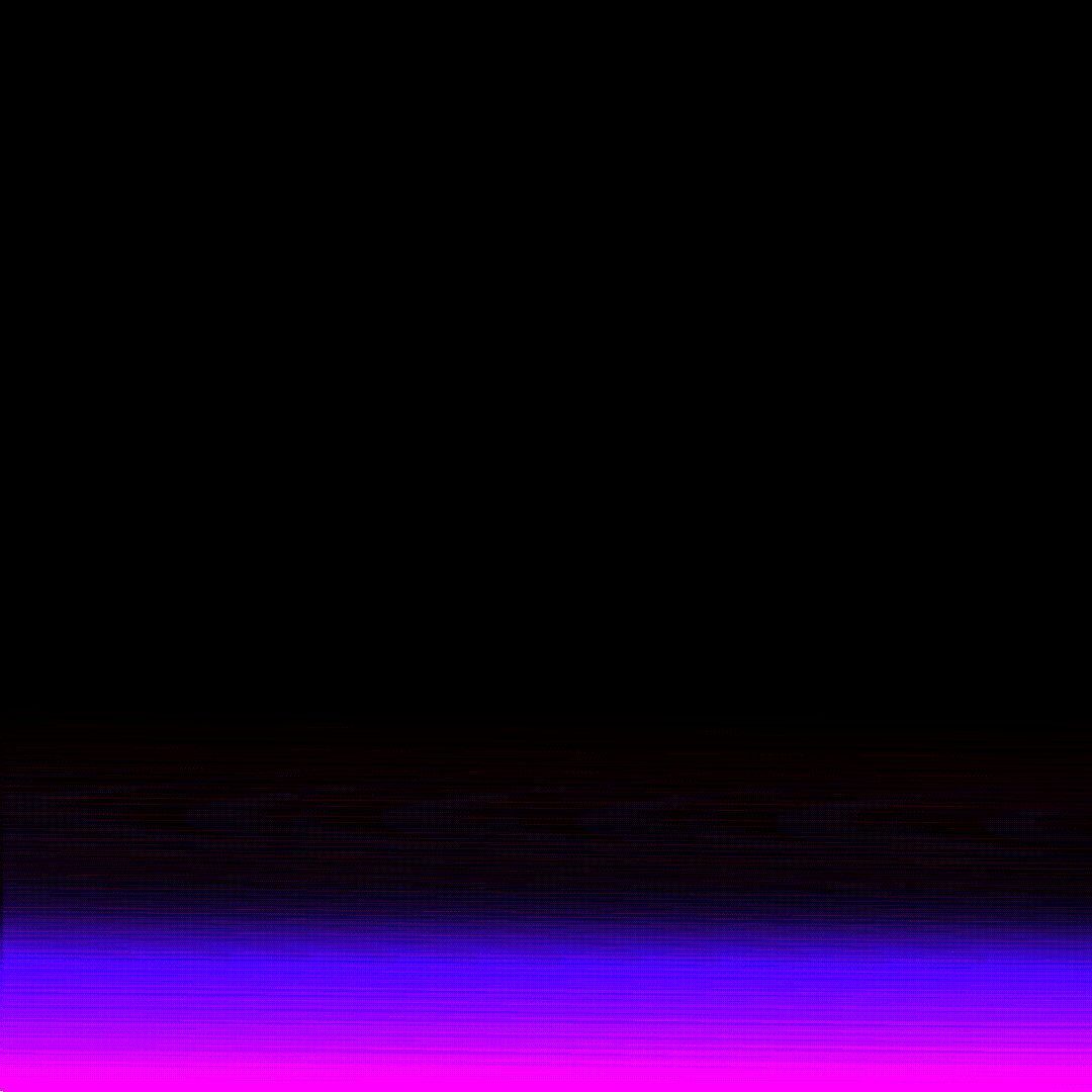 image of a black-to-purple-to-magenta gradient very distorted as a result of x3 in one single layer